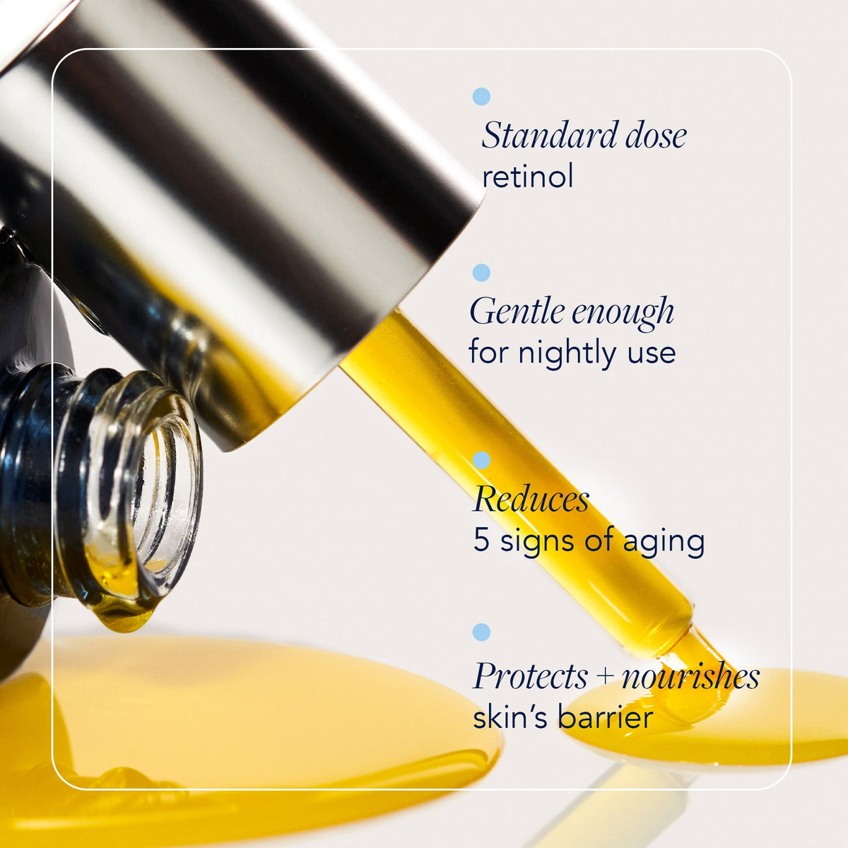 Texture du AGELESS+ Rétinol Pur Liquide 0,3 %