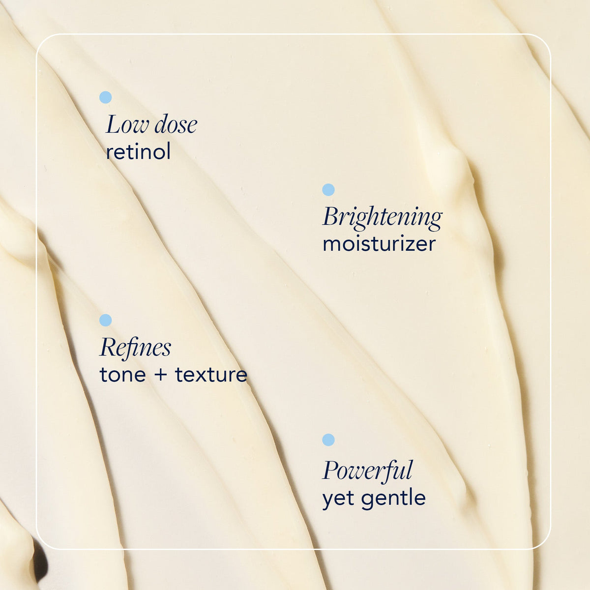 Texture de la AGELESS+ Crème Réparatrice Rétinol 0,3 %